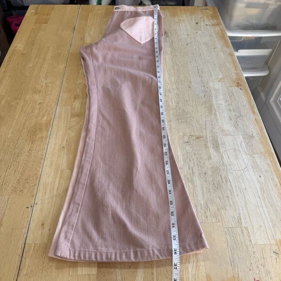 Tunnel Vision Marsha Flare Pants Heart Pockets 70s Twill Cotton Lightweight - Picture 9 of 12